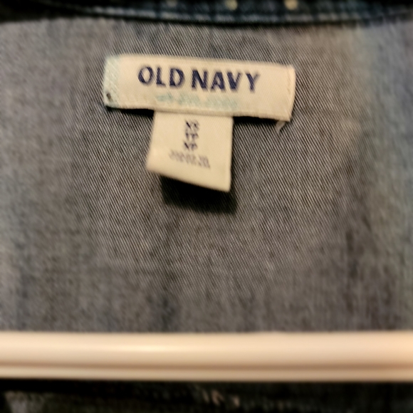 Old Navy Summer Mini Dress, Casual, Size XS, Color:Jeans Blue/ White dots. - Picture 5 of 6